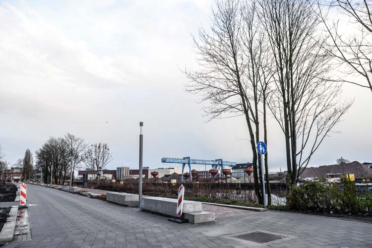 In Oldenburg entsteht zurzeit der Alte Stadthafen.