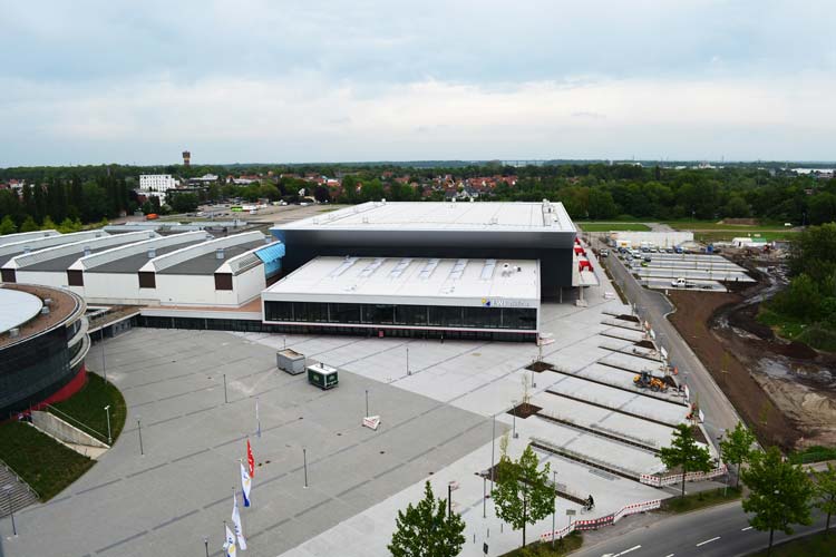 Die große EWE-Arena in Oldenburg wird Austragungsort für die Frauenhandball-Weltmeisterschaft 2017.