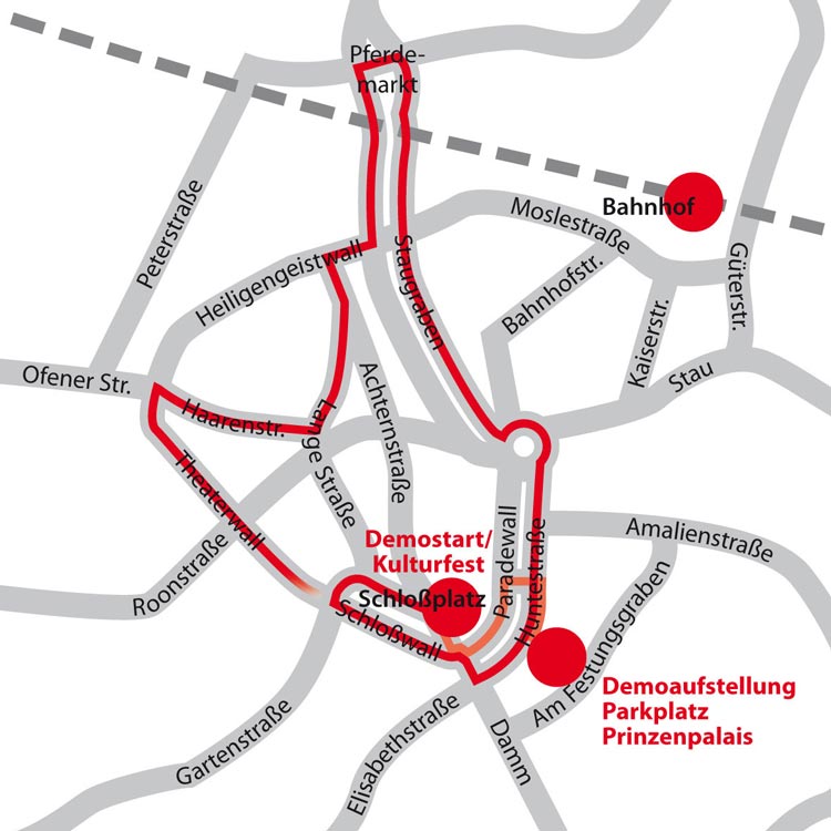 Die neue Route des CSD Nordwest.