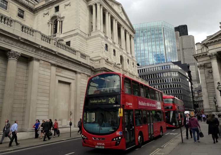 Bank of England im Finanzviertel von London, über dts Nachrichtenagentur