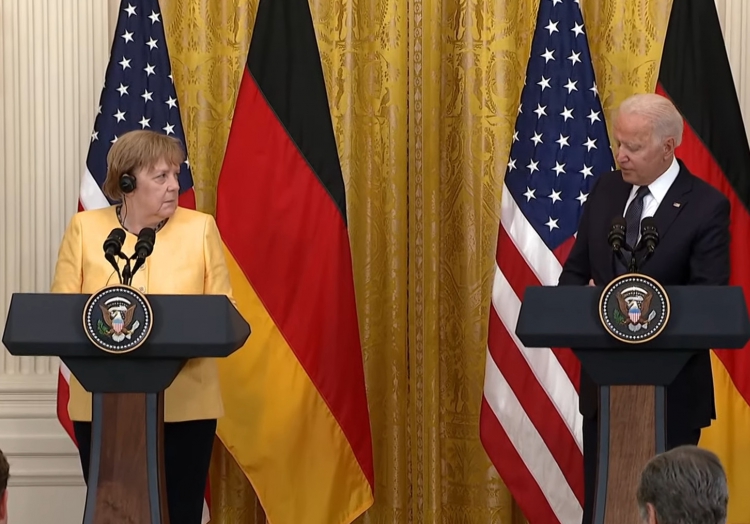 Merkel und Biden am 15.07.2021 in Washington, über dts Nachrichtenagentur