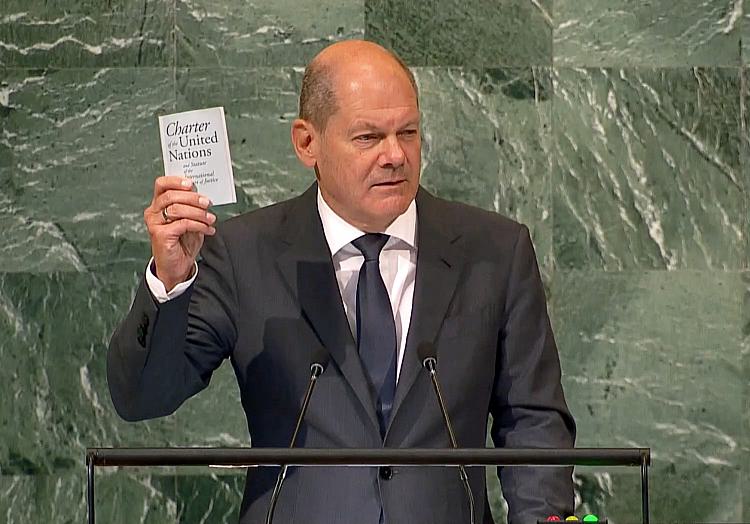 Olaf Scholz am 20.09.2022 (Ortszeit) in New York, über dts Nachrichtenagentur