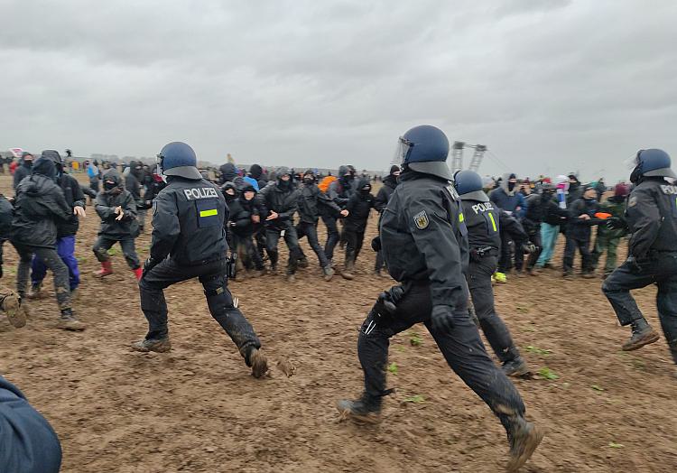 Demo bei Lützerath am 14.01.2023, über dts Nachrichtenagentur