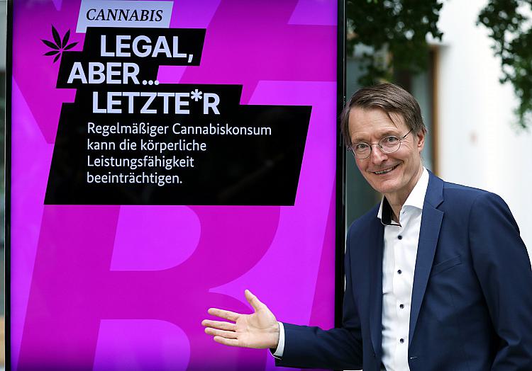 Karl Lauterbach bei der Vorstellung der Cannabis-Pläne (Archiv), über dts Nachrichtenagentur