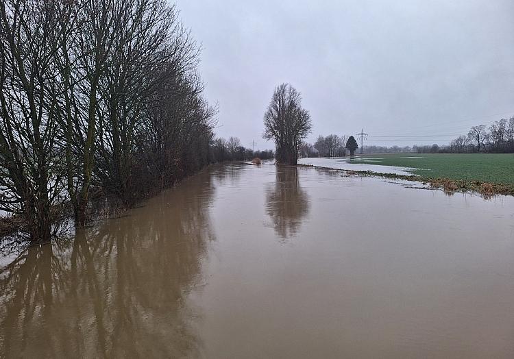 Überschwemmung am Fluss Aue in Niedersachsen, via dts Nachrichtenagentur