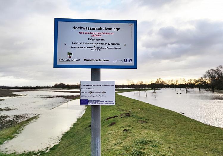 Hochwasserlage im Landkreis Mansfeld-Südharz am 03.01.2024, via dts Nachrichtenagentur