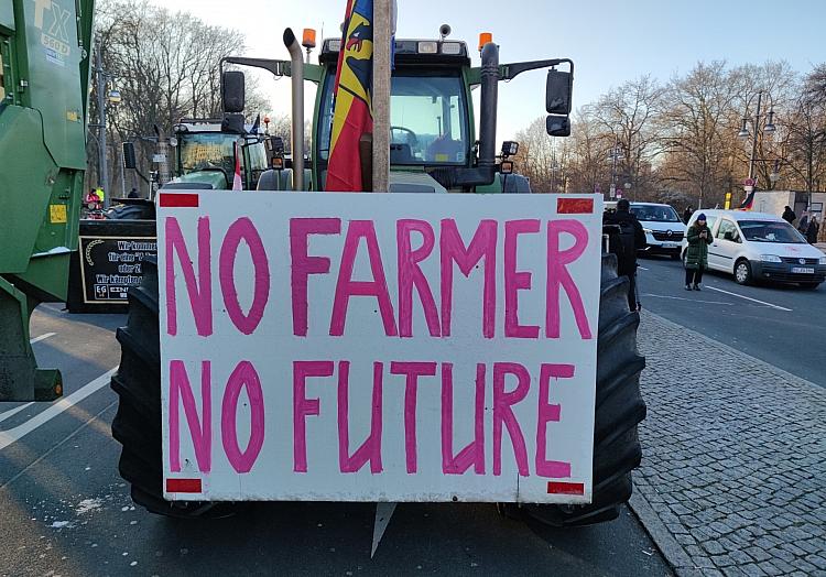 Bauernproteste im Janaur 2024, via dts Nachrichtenagentur