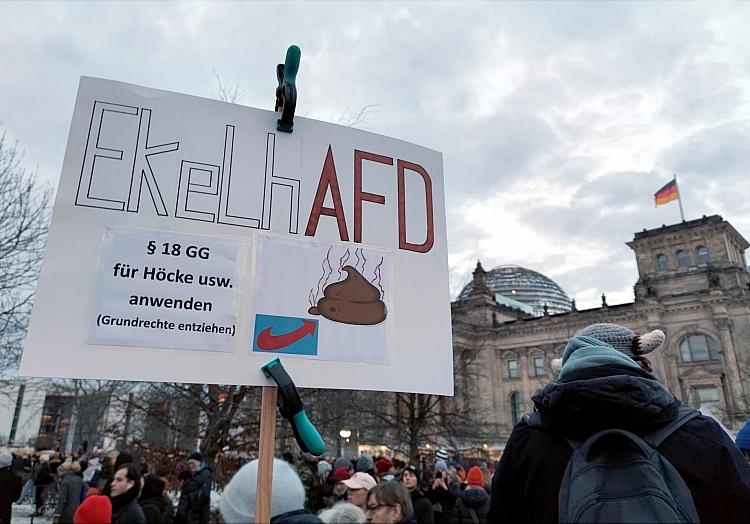 Demo gegen Rechtsextremismus am 21.01.2024, via dts Nachrichtenagentur