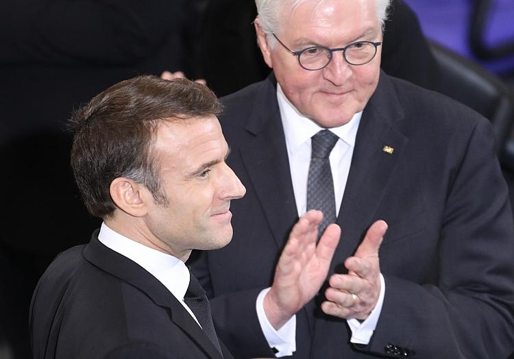 Emmanuel Macron und Frank-Walter Steinmeier am 22.01.2024, via dts Nachrichtenagentur