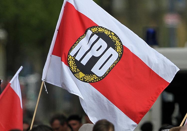 NPD-Fahne (Archiv), via dts Nachrichtenagentur