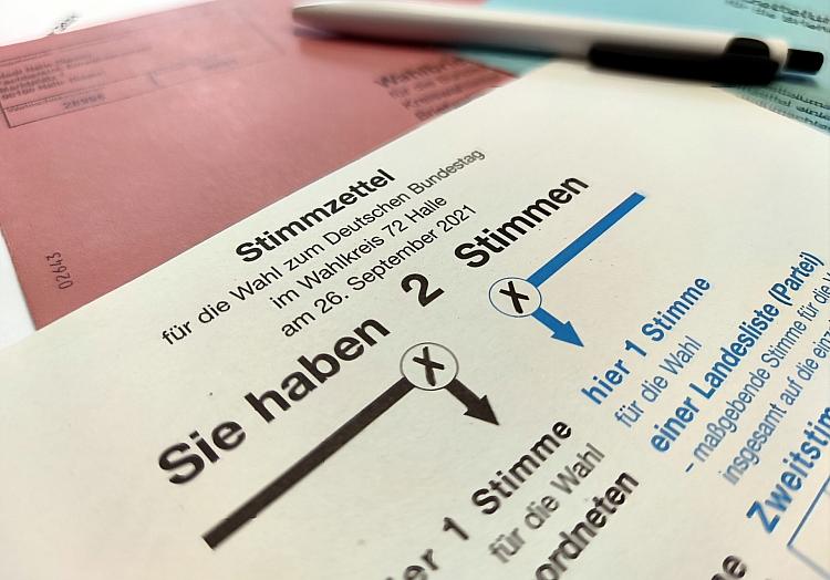 Stimmzettel zur Bundestagswahl 2021 (Archiv), via dts Nachrichtenagentur