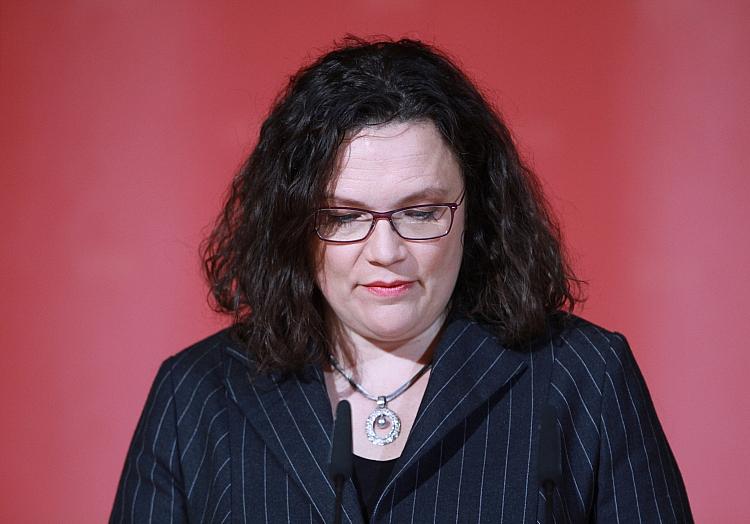 Andrea Nahles (Archiv), via dts Nachrichtenagentur