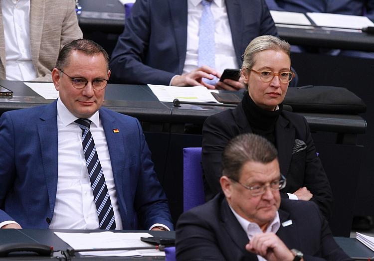 Tino Chrupalla, Alice Weidel, Stephan Brandner (Archiv), via dts Nachrichtenagentur