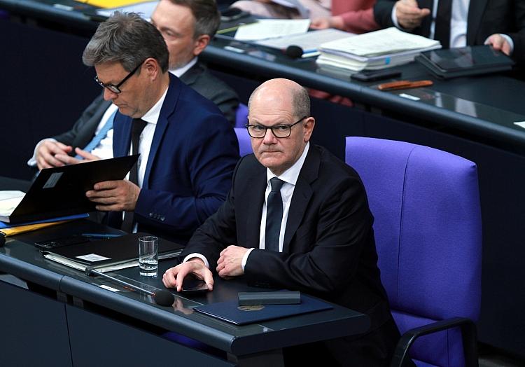 Olaf Scholz mit Robert Habeck und Christian Linder (Archiv), via dts Nachrichtenagentur