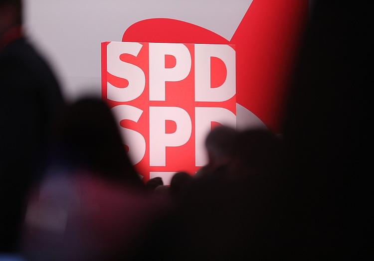 SPD-Logo auf Parteitag (Archiv), via dts Nachrichtenagentur