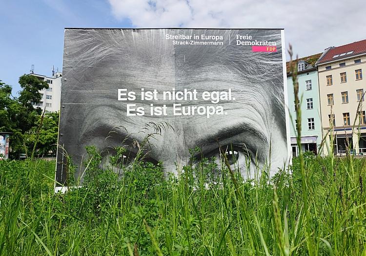 FDP-Wahlplakat zur Europawahl (Archiv), via dts Nachrichtenagentur