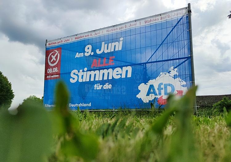 AfD-Wahlplakat in Mecklenburg-Vorpommern am 19.05.2024, via dts Nachrichtenagentur