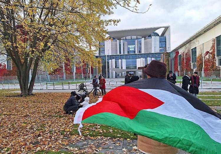 Pro-Palästinenser-Protest vor dem Kanzleramt (Archiv), via dts Nachrichtenagentur