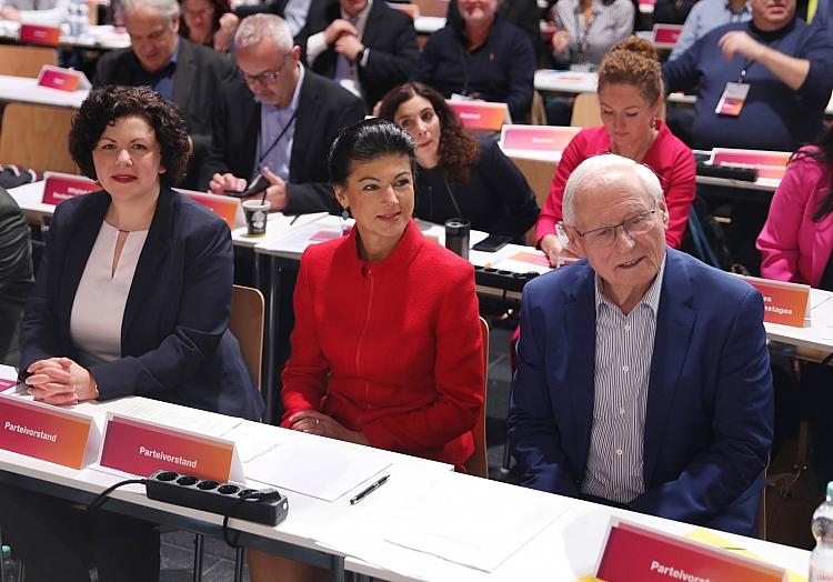 Amira Mohamed Ali, Sahra Wagenknecht, Oskar Lafontaine (Archiv), via dts Nachrichtenagentur