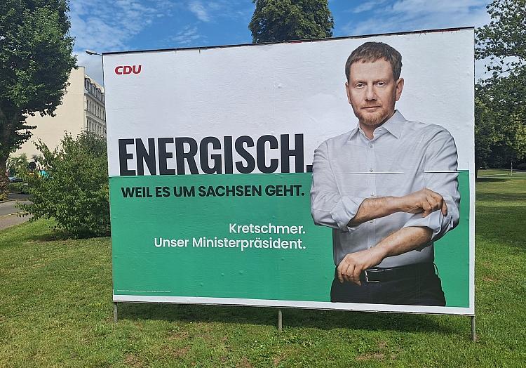 CDU-Wahlplakat zur Landtagswahl in Sachsen (Archiv), via dts Nachrichtenagentur