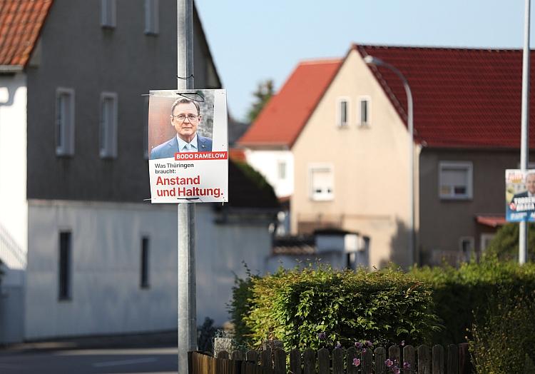 Linken-Wahlplakat zur Landtagswahl in Thüringen (Archiv), via dts Nachrichtenagentur