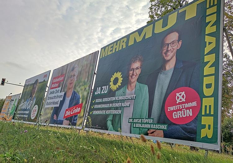 Wahlplakate zur Landtagswahl in Brandenburg am 18.08.2024, via dts Nachrichtenagentur