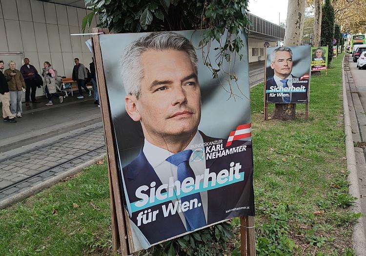 Wahlplakate zur Nationalratswahl 2024 in Österreich am 28.09.2024, via dts Nachrichtenagentur