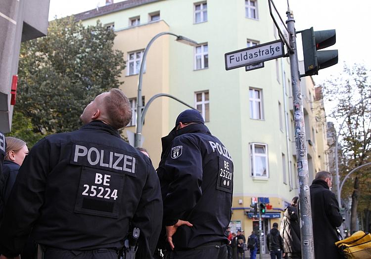 Polizei bei verbotener Pro-Palästina-Demo (Archiv), via dts Nachrichtenagentur