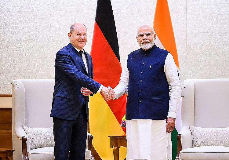 Olaf Scholz und Narendra Modi am 25.10.2024, Güngör, Marvin Ibo/BPA via dts Nachrichtenagentur