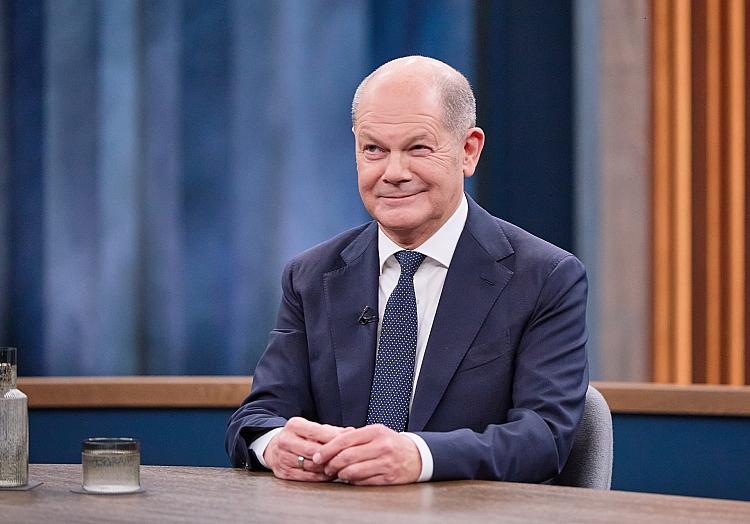 Olaf Scholz bei Caren Miosga am 10.11.2024, via dts Nachrichtenagentur