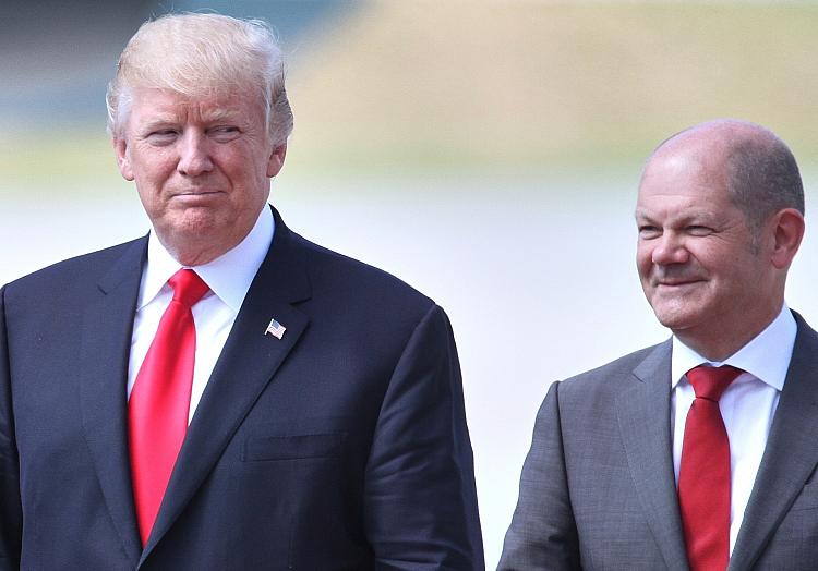 Donald Trump und Olaf Scholz (Archiv), via dts Nachrichtenagentur