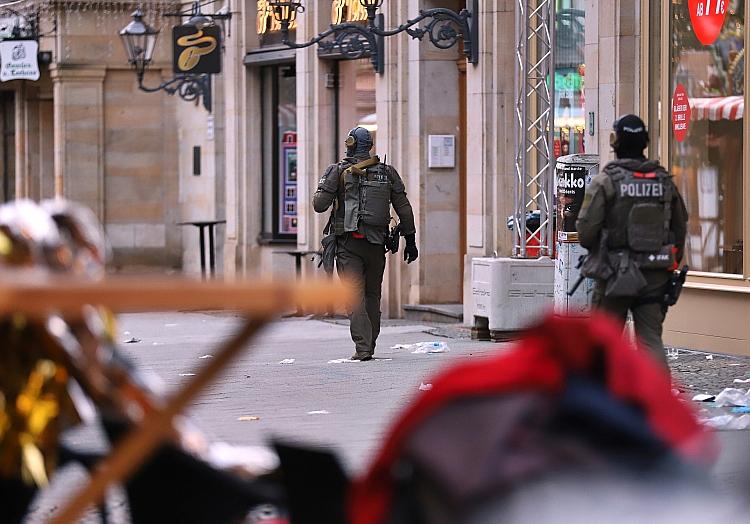 Polizisten nach Anschlag auf Magdeburger Weihnachtsmarkt am 21.12.2024, via dts Nachrichtenagentur