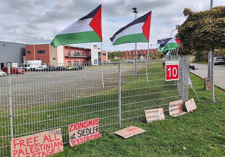 Pro-Palästina-Protest vor Linken-Parteitag (Archiv), via dts Nachrichtenagentur