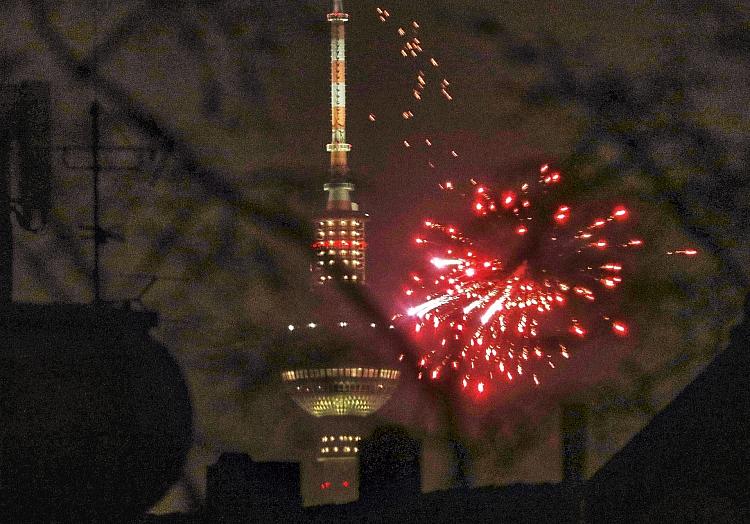 Silvesterfeuerwerk am Berliner Fernsehturm, via dts Nachrichtenagentur