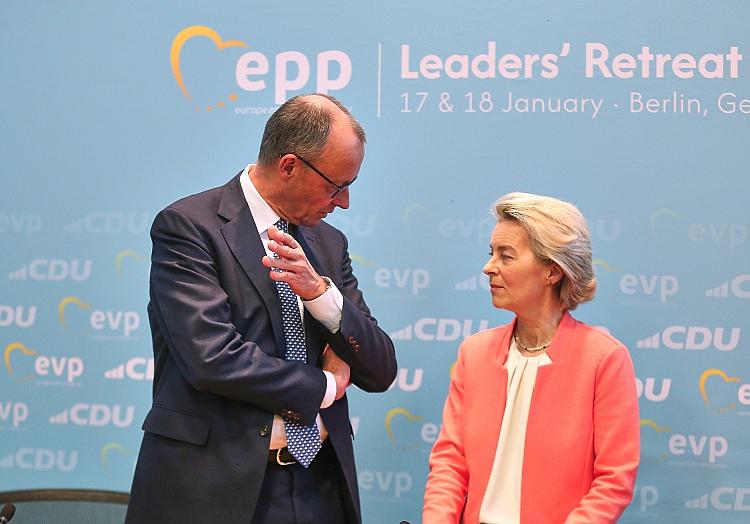 Friedrich Merz und Ursula von der Leyen am 17.01.2025, via dts Nachrichtenagentur