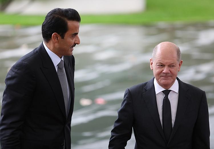 Tamim bin Hamad Al Thani und Olaf Scholz (Archiv), via dts Nachrichtenagentur