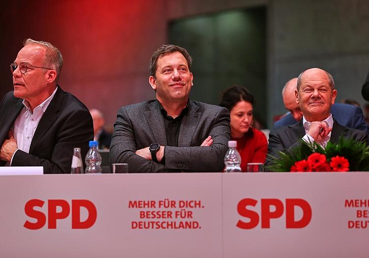 Matthias Miersch, Lars Klingbeil und Olaf Scholz (Archiv), via dts Nachrichtenagentur