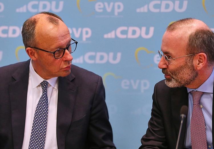 Friedrich Merz und Manfred Weber (Archiv), via dts Nachrichtenagentur