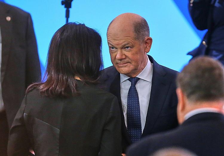 Annalena Baerbock und Olaf Scholz am 15.02.2025, via dts Nachrichtenagentur