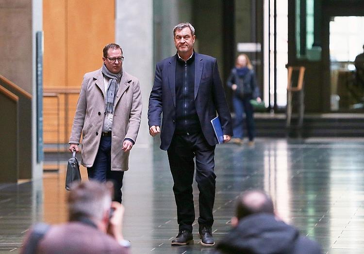 Martin Huber und Markus Söder am 28.02.2025, via dts Nachrichtenagentur