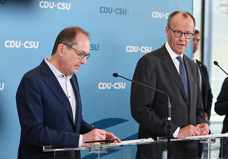 Friedrich Merz und Alexander Dobrindt am 14.03.2025, via dts Nachrichtenagentur